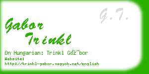 gabor trinkl business card